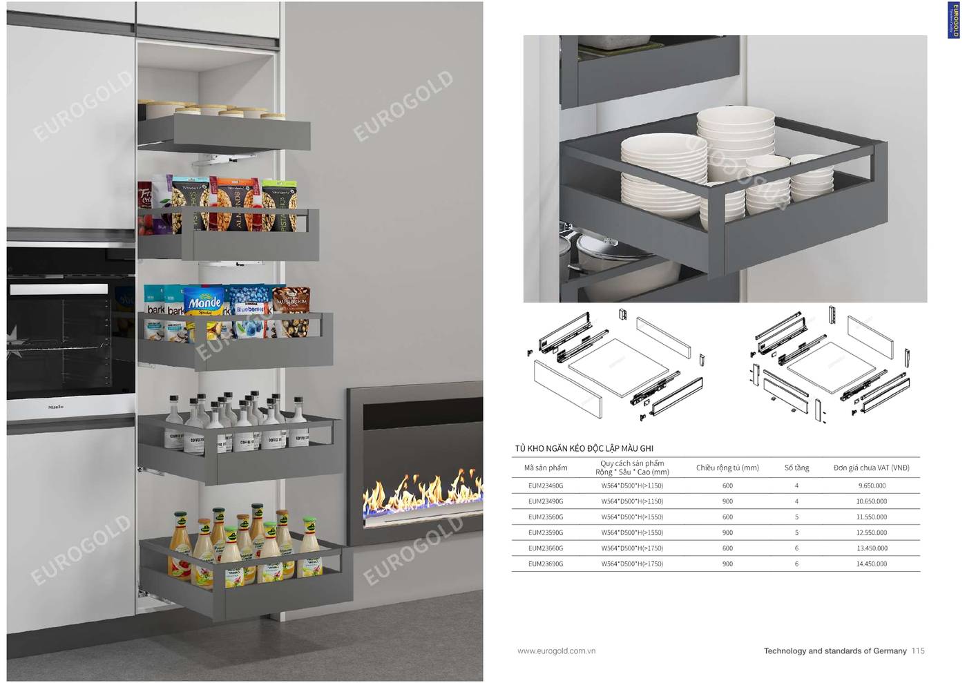 Phụ kiện nhà bếp EUROGOLD Catalogue và Bảng giá mới nhất Bình Dương /Page 58